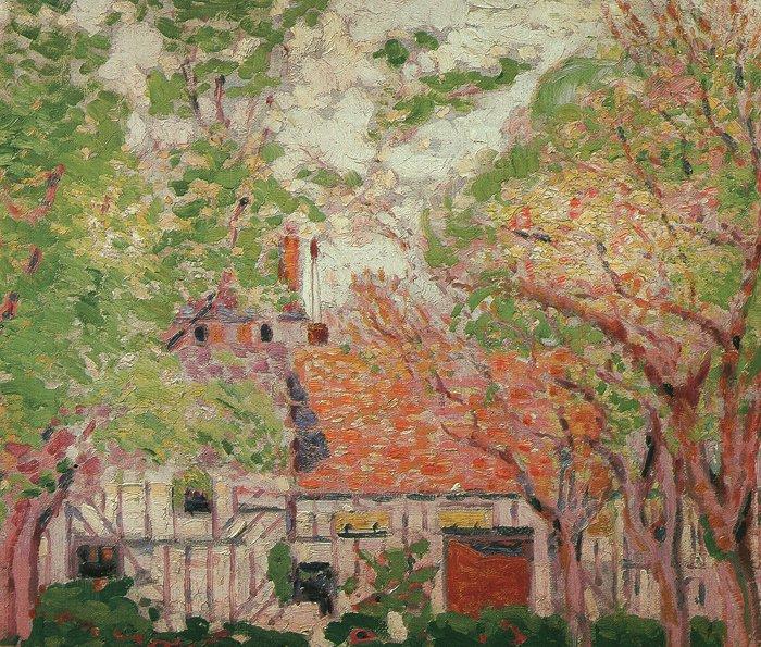 William Schumacher White House with Trees Germany oil painting art